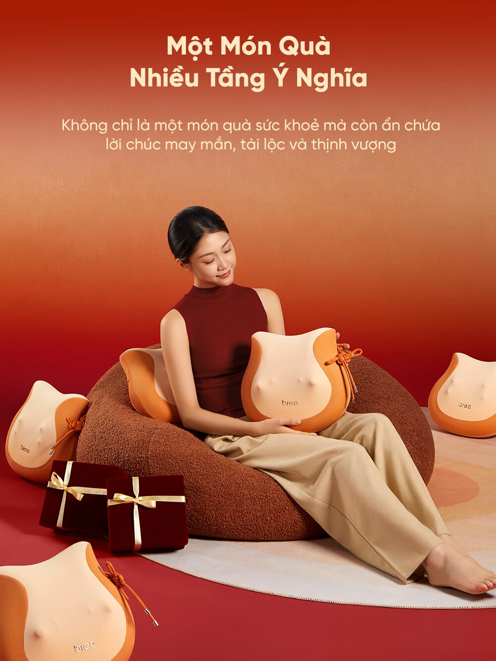 Gối Massage Đa Năng Breo Back 2F 36 11