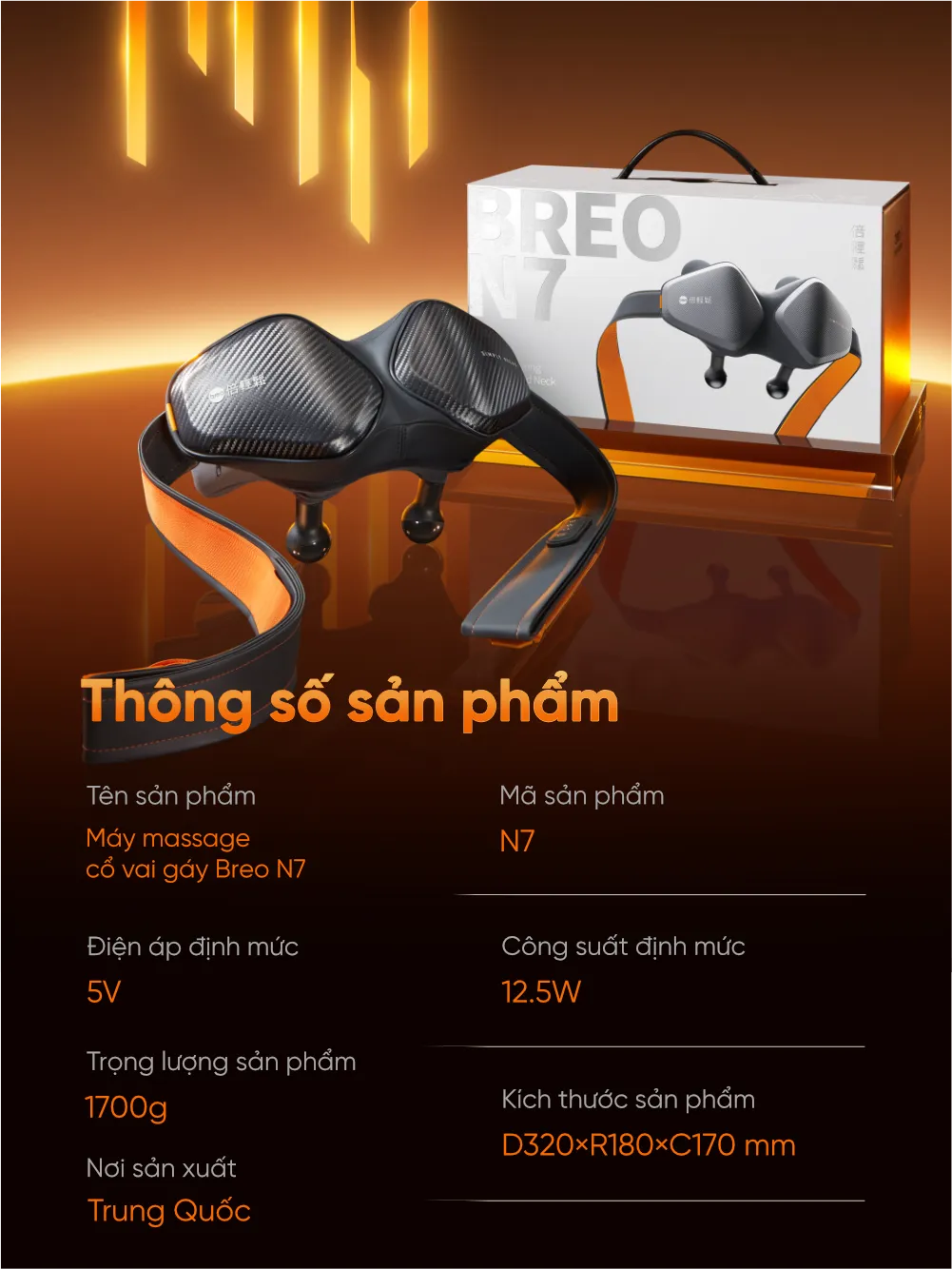 Máy massage cổ vai gáy Breo N7 41 breo N7 15