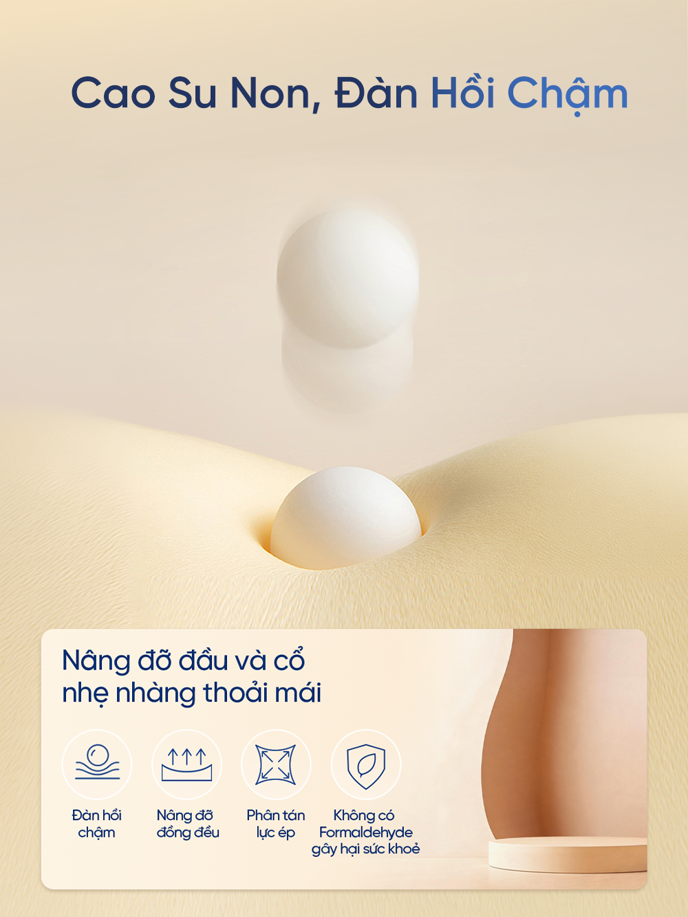 Gối Ngủ Massage Cổ Vai Gáy Breo PS1 Lite 33 5